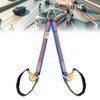 FITHOIST V-Bridle Tow Strap(Red&Blue) 2" x 6' with Snap Hooks,