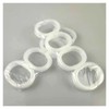 FuninCrea 24 Pieces Shower Curtain Rings, Plastic Shower Rings for