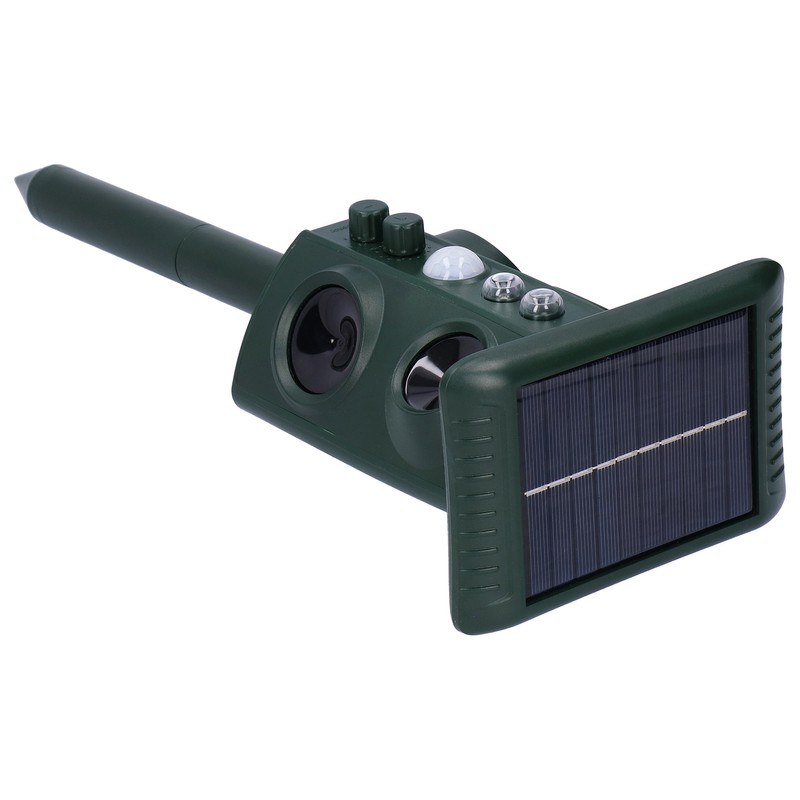 Outdoor Animal Repeller Solar Ultrasonic Power Repellent Pest Cat Dog