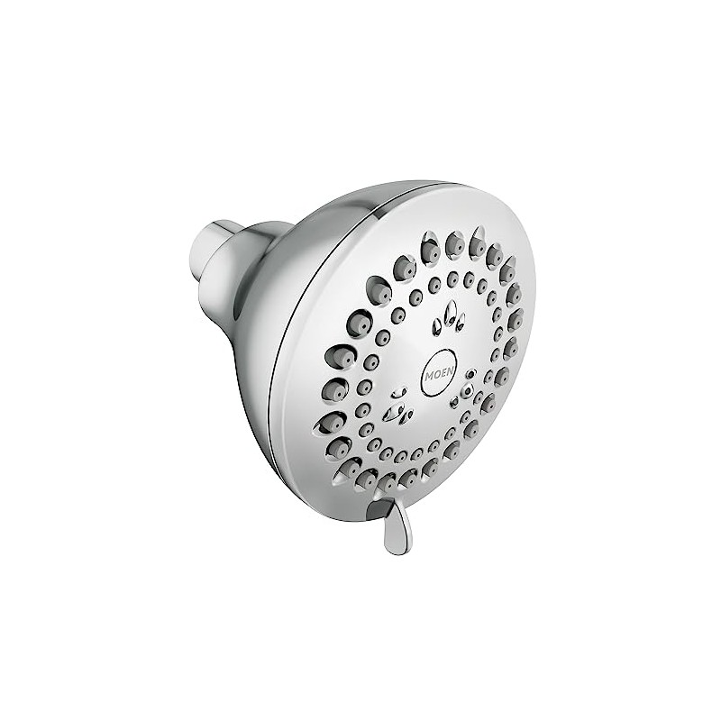 Moen Adler Chrome 3.5-Inch 4-Function Showerhead with various High-Pressure Options,