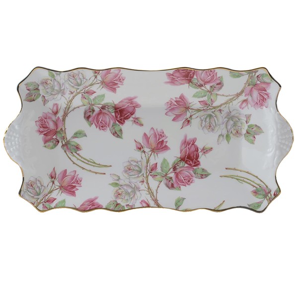 Ainsley Elizabeth Rose Pink Sandwich Tray Plate Plate Plate Approx.