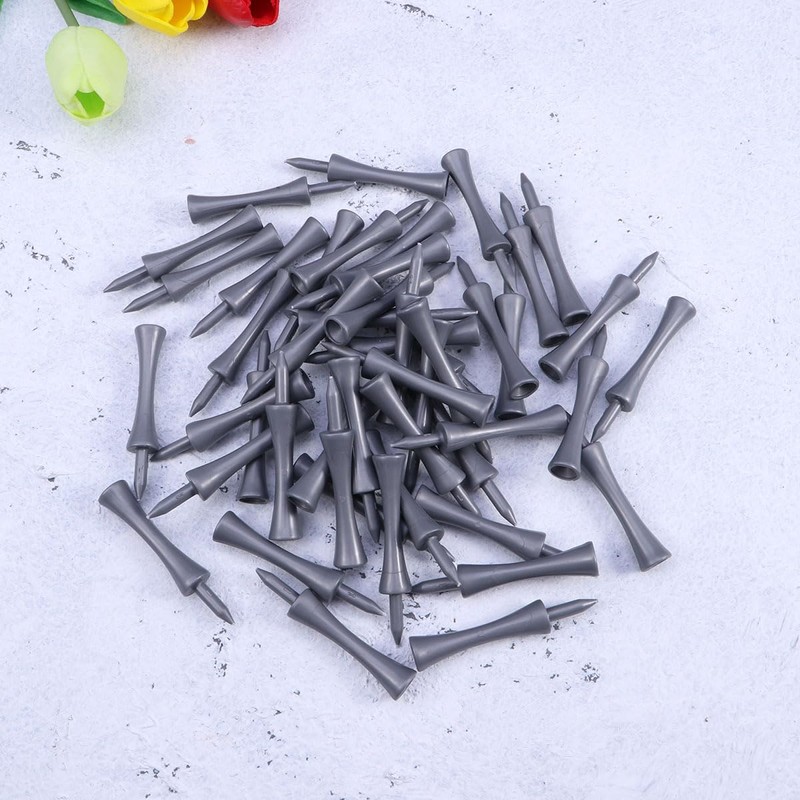FAVOMOTO 50pcs 70mm Large Castle Golf Tees Plastic Castle Golf