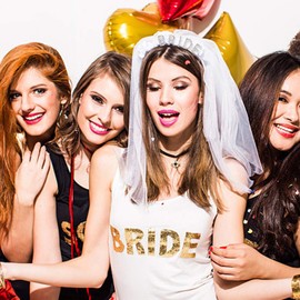 Bride to Be Headband KICOSY Bachelorette Party Decorations Bride Headbands Bridal Shower Favors Rhinestone Wedding Bridal Hair Accessories Gold