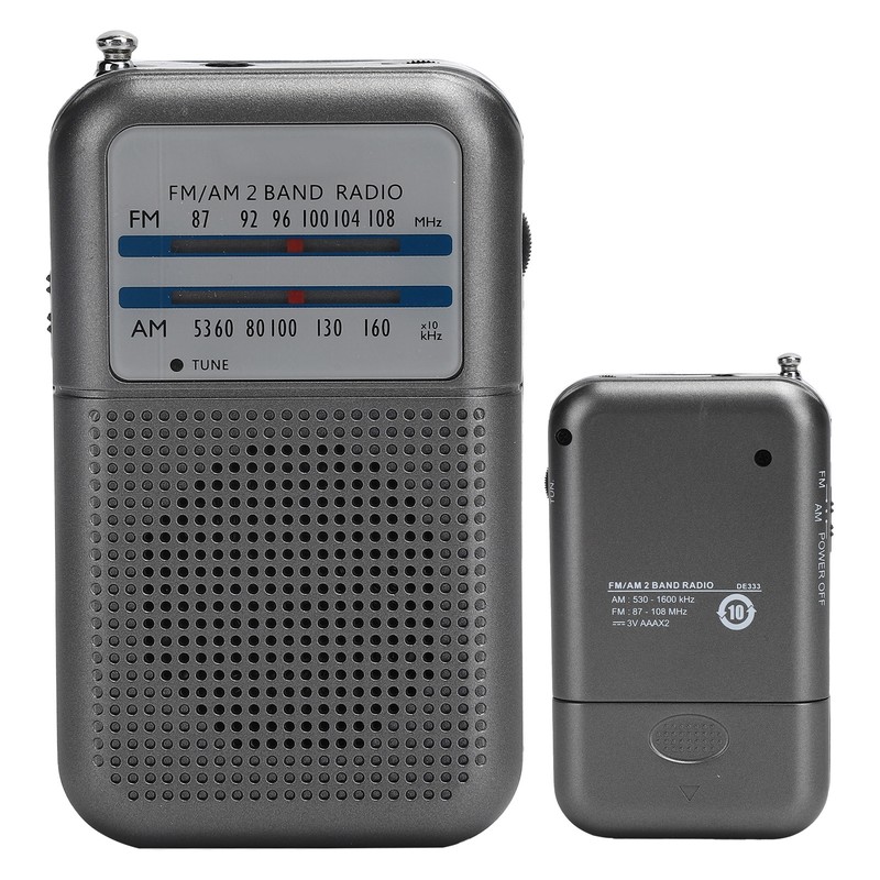 DE-333 Portable Radio AM/FM Receiver Pocket Size 2 Band High