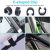 Pack of 10 Bicycle Cable Clamps Aluminium C-Clip Bicycle C-Clip
