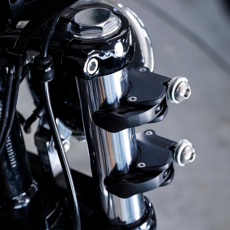 XFMT 41mm Detachable Quick-Release Windshield Clamps Windscreen Mount Bracket For