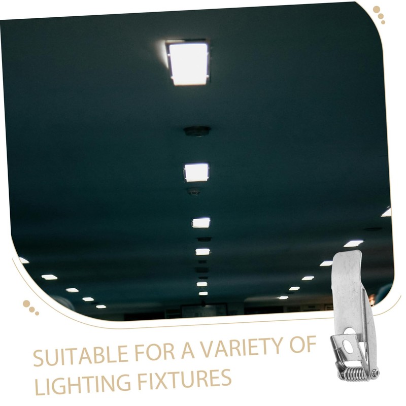 HOMSFOU Pack of 10 Spring Clips for Recessed Lights Ceiling