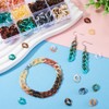 Cheriswelry 360Pcs Acrylic Linking Rings Gradient Acrylic Quick Link Connectors