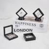 25 PCS Floating Display Case, Challenge Coin Display Stand, 3D