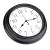 16 Inch Large Outdoor Clock Waterproof with Thermometer - Vintage