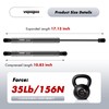 Vepagoo C16-02648 17 inch 35Lbs/156N Gas Shocks Struts for Leer