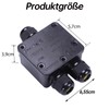 Leloco Junction Box Outdoor Waterproof 3-Way Outdoor Cable Connector, Junction