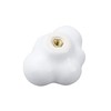 Semetall 6pcs Ceramic Cabinet Knobs with Cloud Shape,Clouds Dresser Knobs