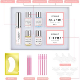 Weixinbuy Eyelash Lifting Set, Starter Kit, Eyelash Perming Kit, Lash Extensions, Lash Curling, Lash Lifting Kit, Semi-Permanent Curling Perming Wave, Suitable for Salon