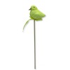 Flower Stakes Glitter Bird Yellow 6 x 25 cm Pack