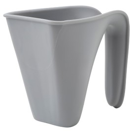 Shnuggle Bath Rinse Jug | Soft Rim Baby & Toddler Shampoo Rinser | Bath Hair Rinsing Cup | Hair Wash Jug with Handle | Essential Bath Accessories | Pebble Grey