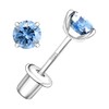 Moissanite Screw Back Earrings Studs - 0.2CT-4CT Moissanite Earrings for