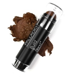 Palladio Barra de maquillaje para contornear BUILD  BLEND, maquillaje facial para un aspecto perfecto de escultura, 0.23 onzas, Warm Brown            