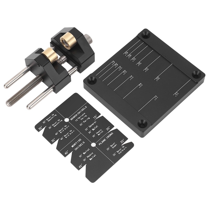 Honing Guide System Woodworking Plane Chisel Sharpening Kit Aluminum Alloy