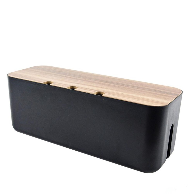 Cable Management Box Cord Organizer Box Hides Power Strips Behind