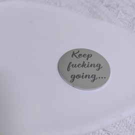 Inspirational Gifts Pocket Hug Coins for Women Men Keep Fucking Going Pocket Hug Token for Daughter Son Christmas Birthday Gift for Friends Encouragement Pocket Hugs Keychain