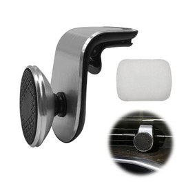 Icyhaws Strong Magnetic Phone Mount for Car, Universal Car Vent Phone Holder, 360° Rotation Adjustable Magnetic Smartphone Holder, Fit for All Smartphones - Silver
