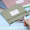 PATIKIL 2Pcs Mesh Zipper Pouch with Handle A5 Oxford Fabric