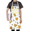 MYSOMY Bee Apron With Pockets Honey Bee Kitchen Apron Queen