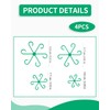 LOZTBUE 4 Piece Plant Stand, Plastic Stem Holder for Climbing