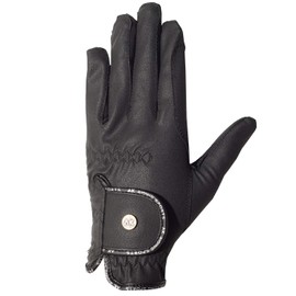 AK Light Grip Horse Riding Gloves For Competition & For Dressage (Black, 2XS)