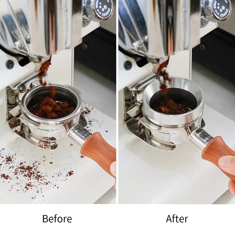 53mm Espresso Dosing Funnel, watchget Magnetic Stainless Steel Coffee Dosing