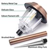 DenicMic Solar Garden Lights Outdoor Pathway Lights Glass Stainless Steel