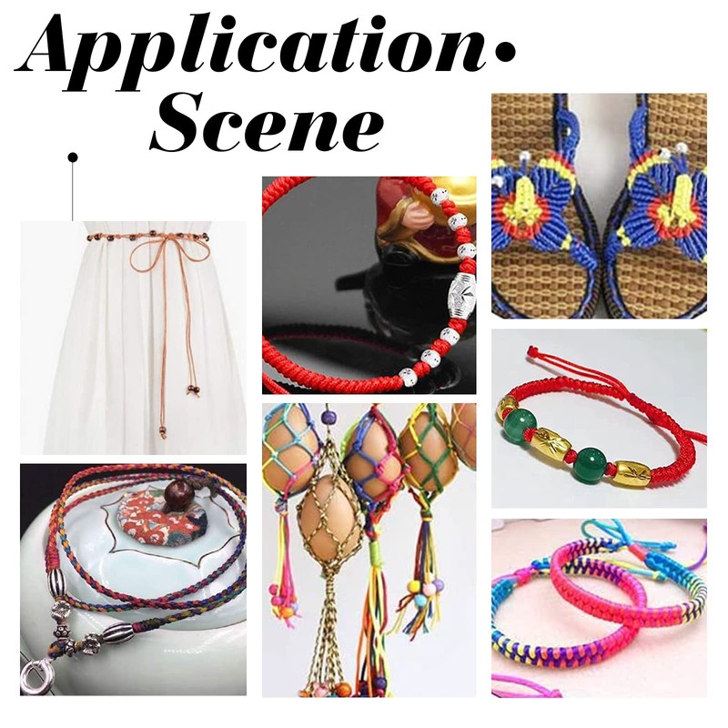 PH PandaHall 1.5mm White Nylon String 100 Yards Lift Shade