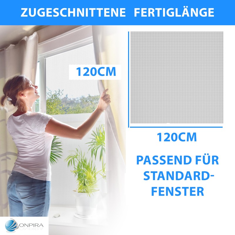 Fly Screen Fibreglass Black Size 120 x 120 cm 120