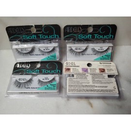 Ardell 4 Ardell Soft Touch Easy 100% Natural Hair 1 pair of Lashes Black 160