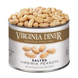 Virginia Diner - Gourmet Natural Extra Large Salted Virginia Peanuts, 18 Ounce