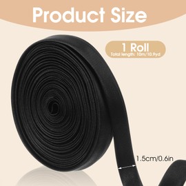 Ymapinc 394 inch Black Corset Dress Straps for Women, Lace Up Ribbon Satin String Replacement Corset Belt with Tie for Wedding Dress - 11 Yards Soft Lace Sash for Birthday Party