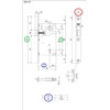 AGB - Interior Door Lock CENTRO Series (Fr. 22x196, In.