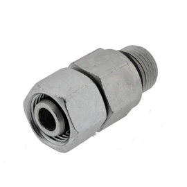 Adjustable Straight Screw-In Fitting 16 S-NPT 1/2 Inch Cutting Ring Fitting Heavy Series Stainless Steel 1.4571