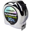Komelon 430HV High-Visibility Professional Tape Measure, 30-Feet by 1-Inch, Chrome