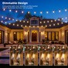 FOOMAN LED Outdoor String Lights, 50FT Outside Waterproof Patio Lights