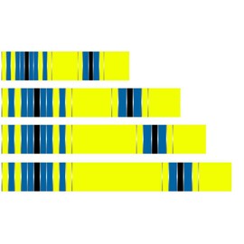 White Water Archery Fluorescent Neon Yellow Blue Traditional 1 Arrow Wraps 15Pc (9, 1)