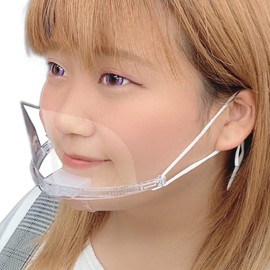SARARITO RS-L1370 - Disposable Transparent Mask Ear Hook Type Face Shield (10 Pieces)