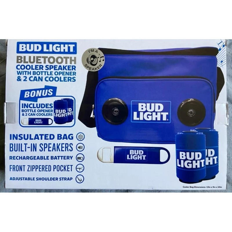 Bud Light NEW Bud Light Beer Bluetooth Built in Cooler