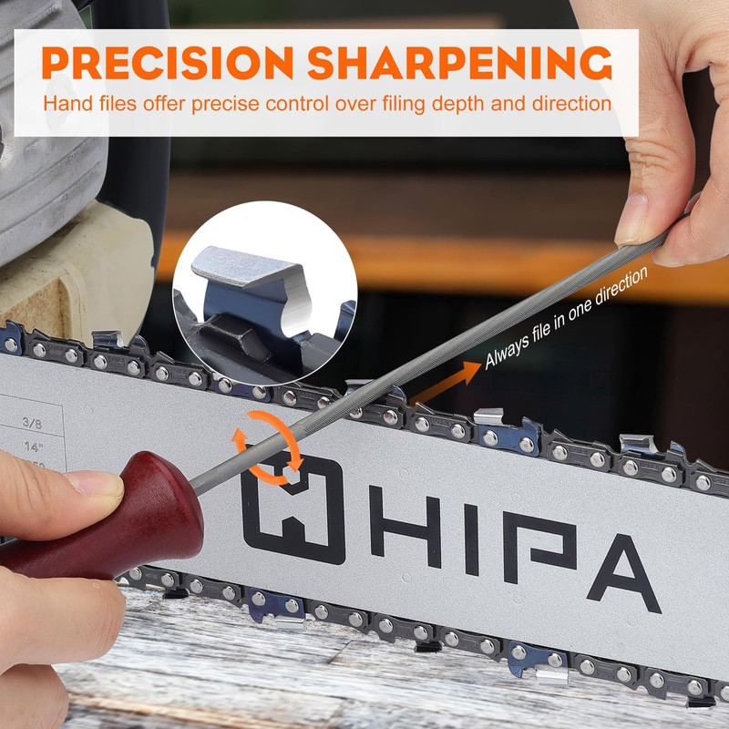 Hipa (Pack of 12 3/16-Inch (4.8 mm) Professional Round Chainsaw