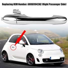 Left Hand Drive Outer Door Handle for Fiat 500 2012-2018(Right)