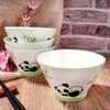 Ceramic Rice Bowls Set of 4, 5 Inch Cute Panda