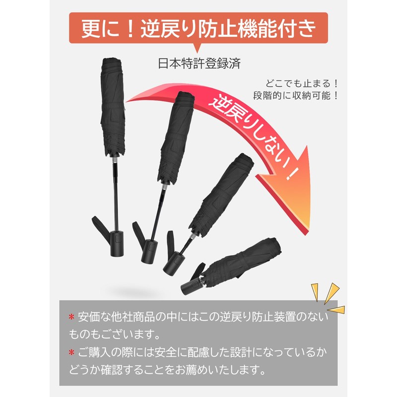 Kizawa Folding Umbrella, Ultra Lightweight Carbon Umbrella, 6.7 oz (195
