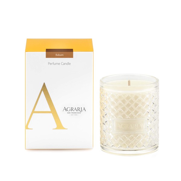 AGRARIA Balsam Scented 7oz Perfume Candle - Premium Soy-Based Wax