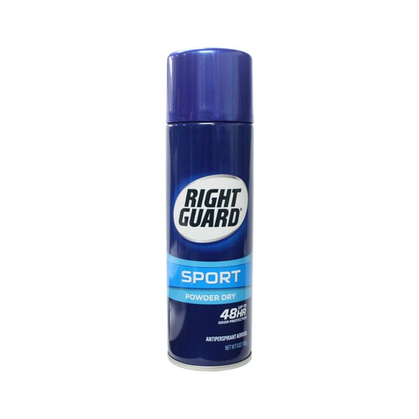 Right Guard Aerosol Sport Powder Dry Antiperspirant, 6 oz (Pack of 4)